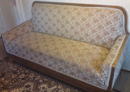 Sofa vor dem Neubezug Polsterservice Sonneberg Thringen